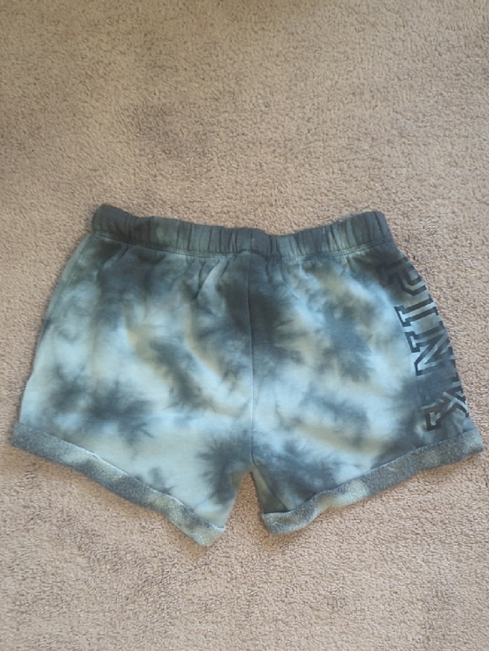 PINK Victoria's Secret Gray Tie-Dye Athletic Shorts - Picture 3 of 3